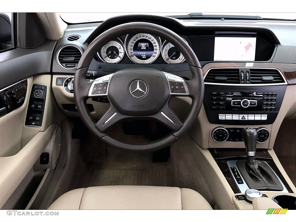 2014 Mercedes-Benz C 250 Luxury Almond/Mocha Dashboard Photo #139430676