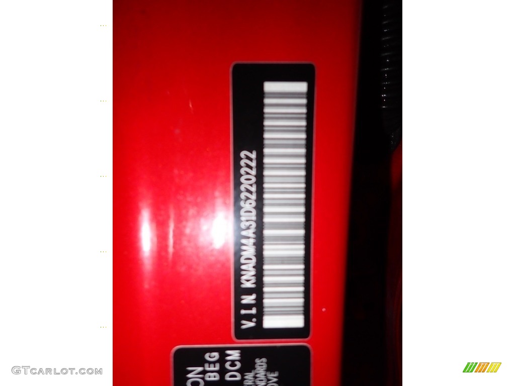 2013 Rio LX Sedan - Signal Red / Beige photo #31