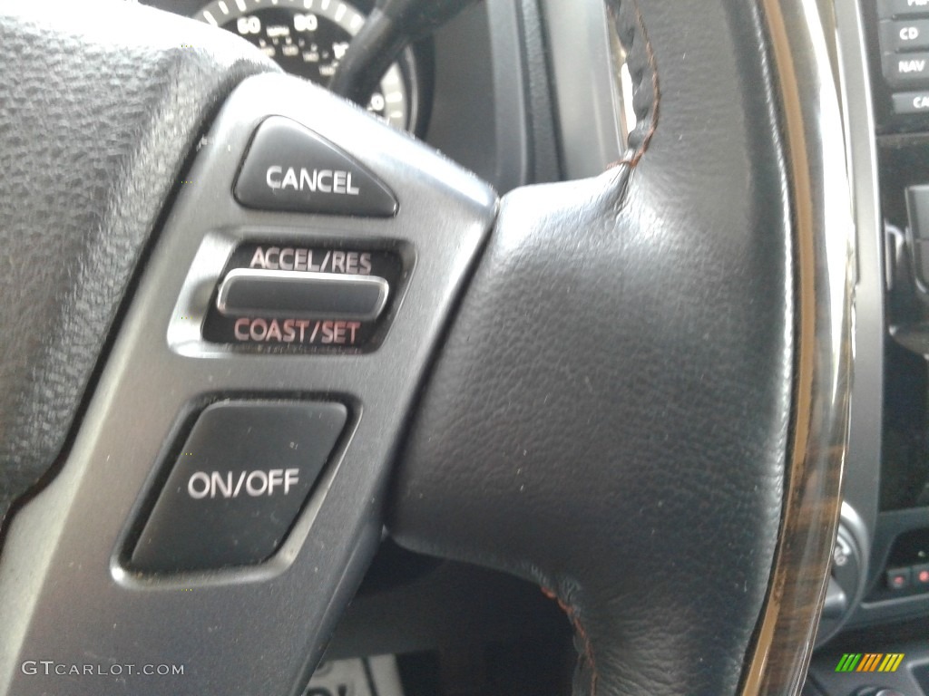 2017 TITAN XD Platinum Reserve Crew Cab 4x4 - Magnetic Black / Black/Brown photo #22