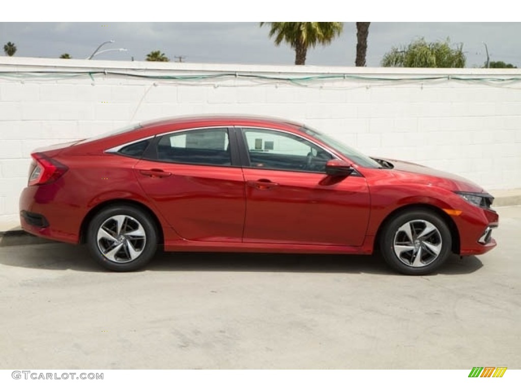 Molten Lava Pearl 2020 Honda Civic LX Sedan Exterior Photo #139432716
