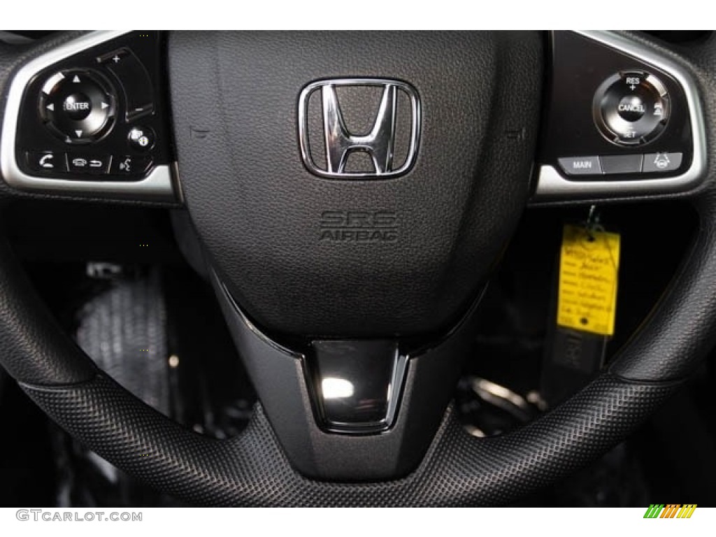 2020 Honda Civic LX Sedan Black Steering Wheel Photo #139432887