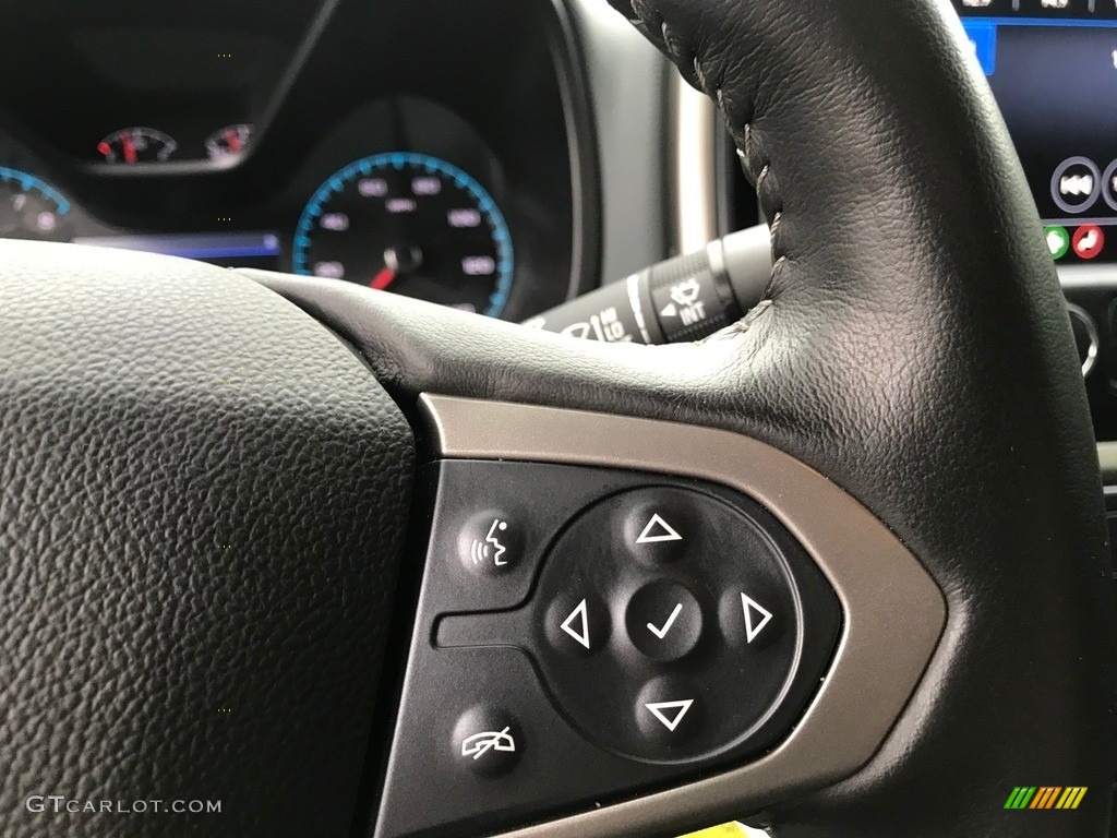 2019 Chevrolet Colorado Z71 Extended Cab 4x4 Jet Black/Dark Ash Steering Wheel Photo #139434018