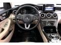 Silk Beige/Black Dashboard Photo for 2017 Mercedes-Benz C #139434594