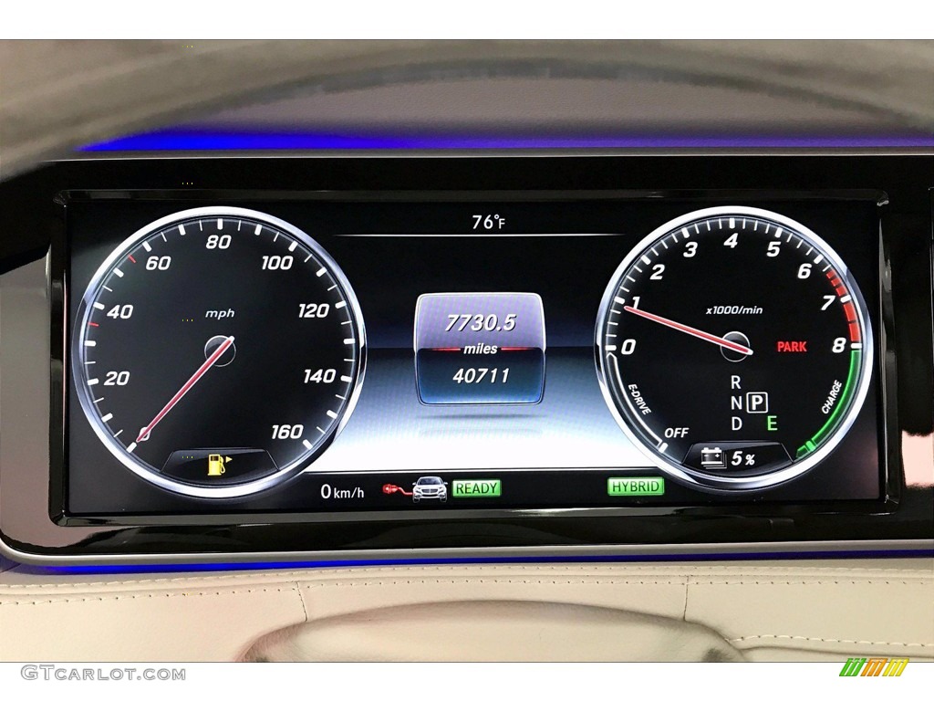 2016 Mercedes-Benz S 550e Plug-In Hybrid Sedan Gauges Photos