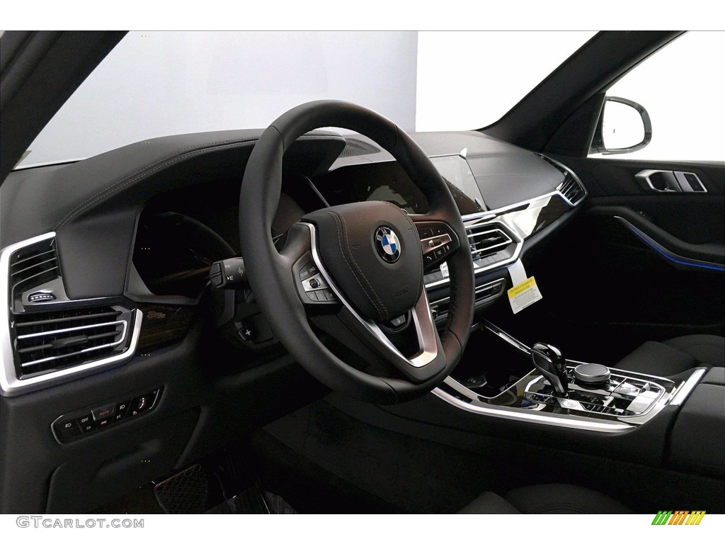 2021 BMW X5 xDrive45e Black Steering Wheel Photo #139435968