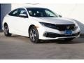 Platinum White Pearl 2020 Honda Civic LX Sedan Exterior