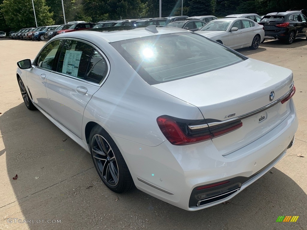 2021 7 Series 750i xDrive Sedan - Mineral White Metallic / Cognac photo #2