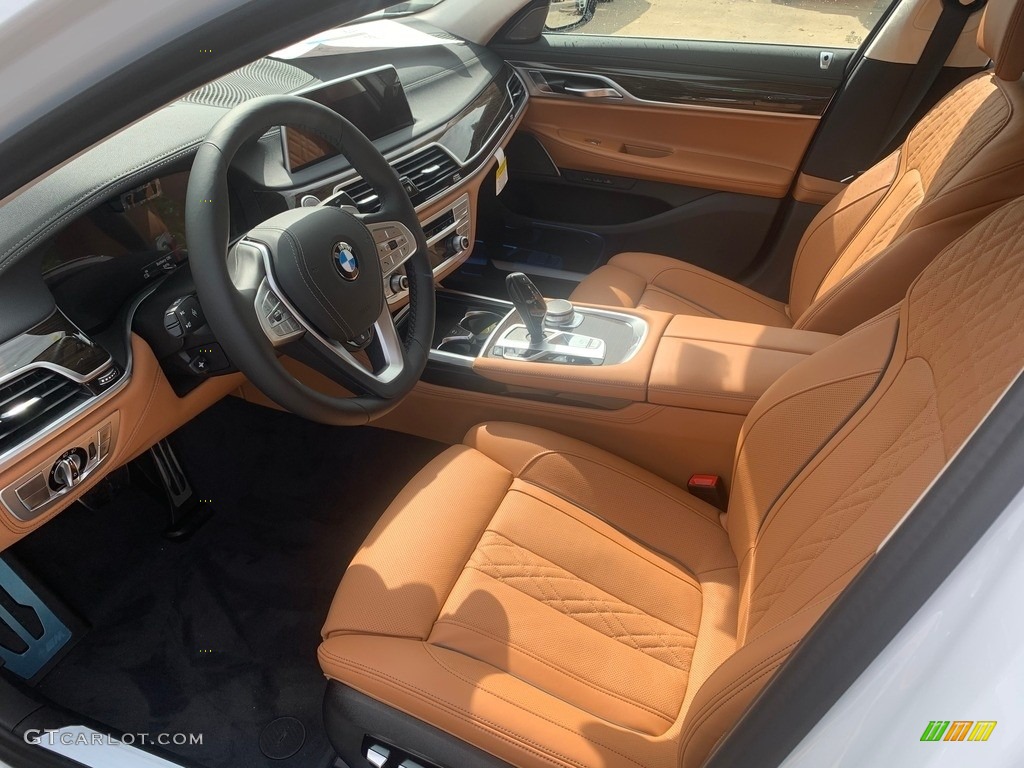 Cognac Interior 2021 BMW 7 Series 750i xDrive Sedan Photo #139437972