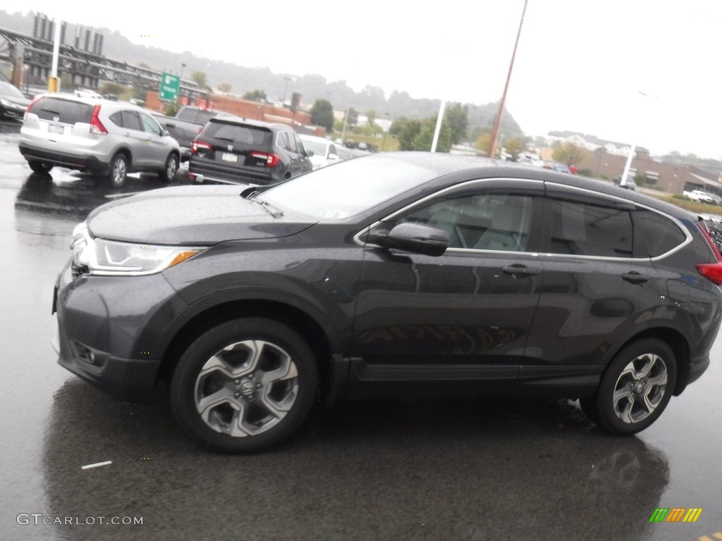 2017 CR-V EX AWD - Gunmetal Metallic / Gray photo #7