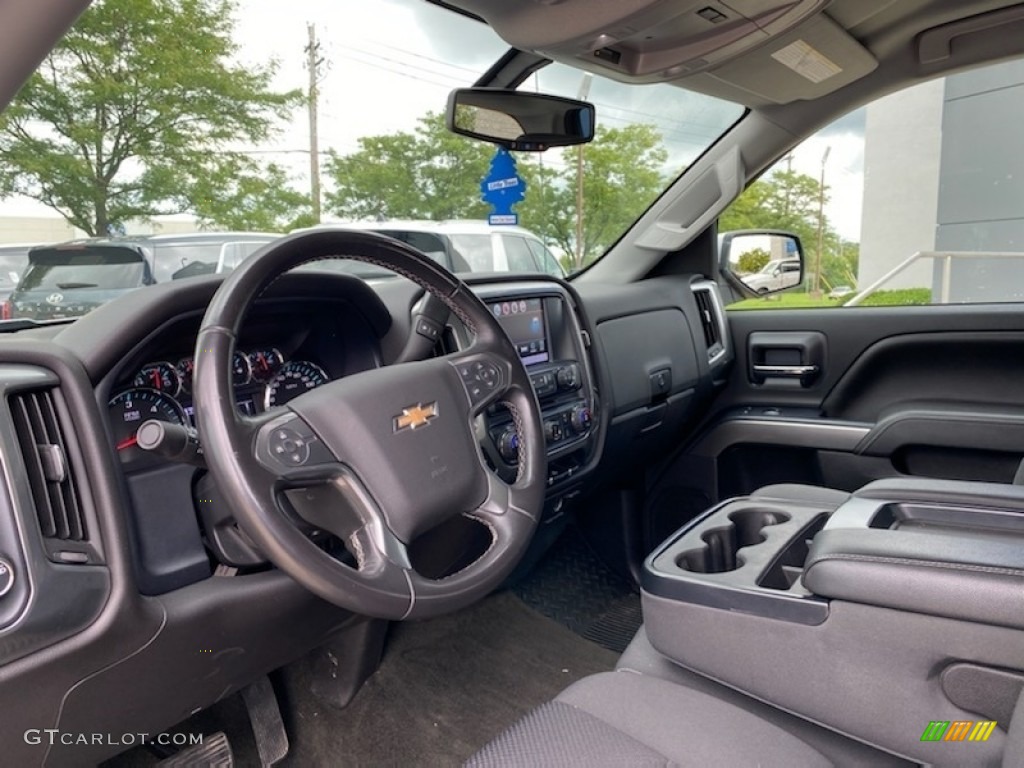 Jet Black Interior 2016 Chevrolet Silverado 1500 LT Double Cab 4x4 Photo #139438860