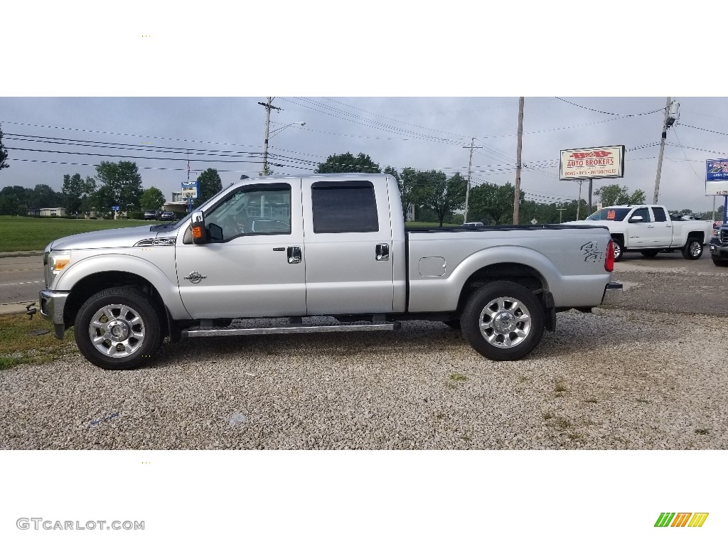 2011 F250 Super Duty XLT Crew Cab 4x4 - Ingot Silver Metallic / Steel Gray photo #3