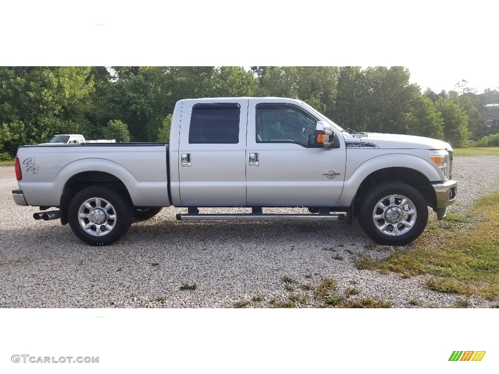 2011 F250 Super Duty XLT Crew Cab 4x4 - Ingot Silver Metallic / Steel Gray photo #4