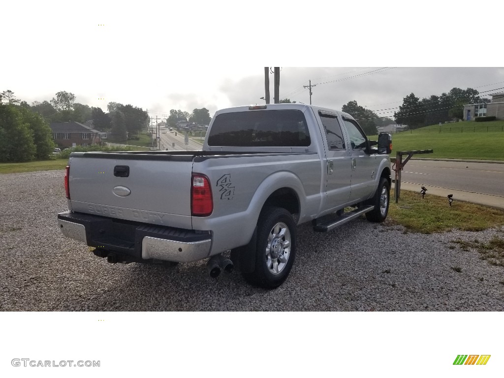 2011 F250 Super Duty XLT Crew Cab 4x4 - Ingot Silver Metallic / Steel Gray photo #7