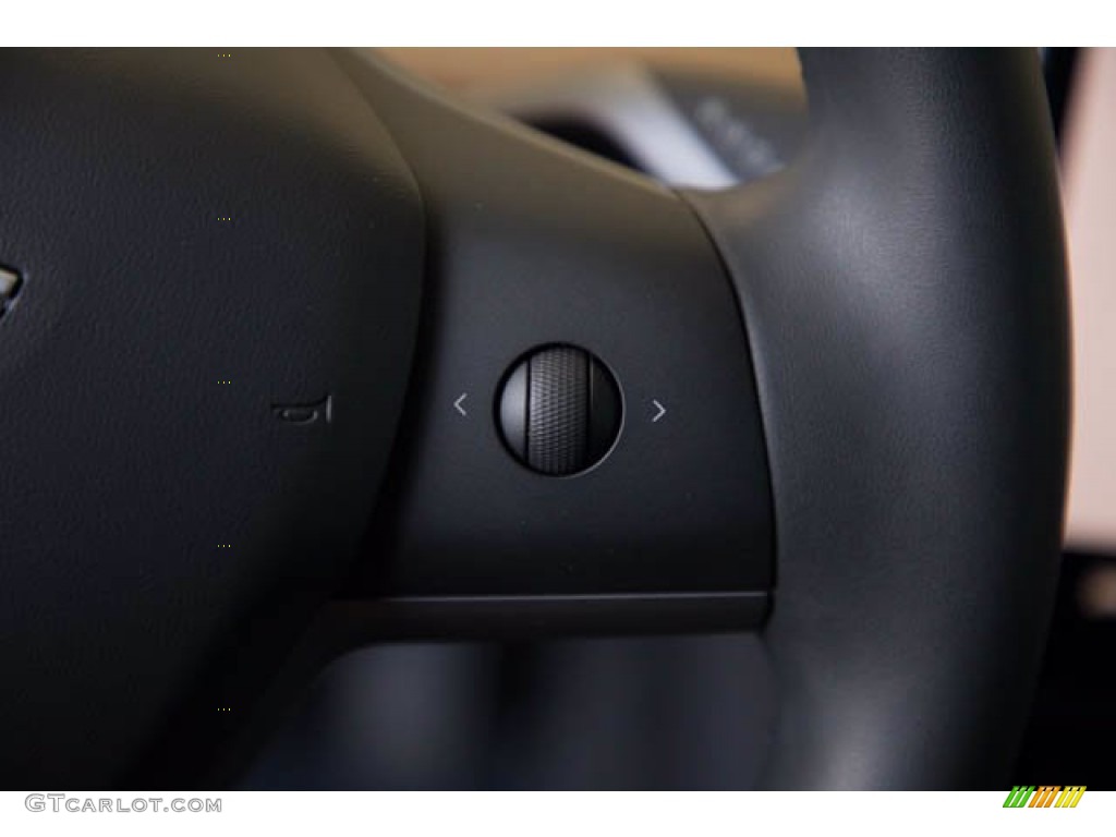2019 Tesla Model 3 Standard Range Black Steering Wheel Photo #139439676