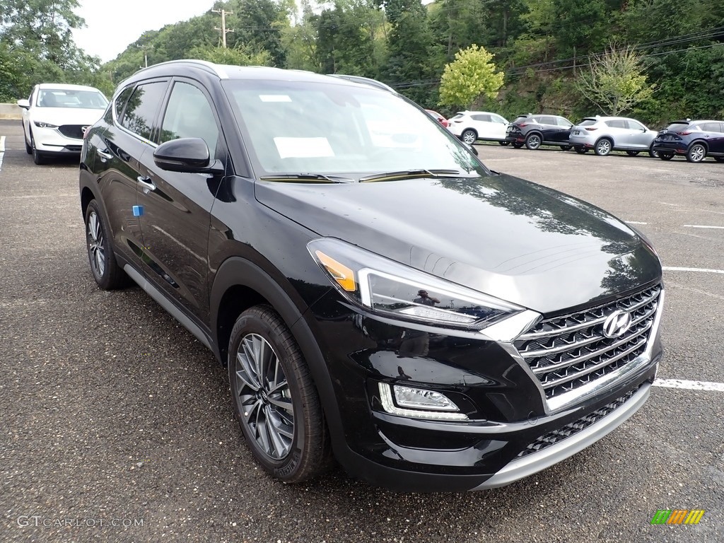 Black Noir Pearl 2021 Hyundai Tucson Limited AWD Exterior Photo #139439871