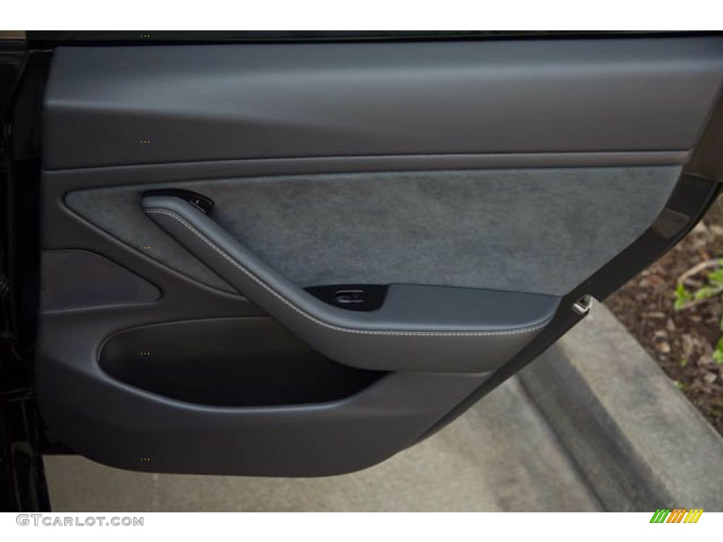2019 Tesla Model 3 Standard Range Black Door Panel Photo #139439915