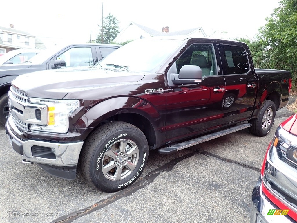 2019 F150 XLT SuperCrew 4x4 - Magma Red / Earth Gray photo #1