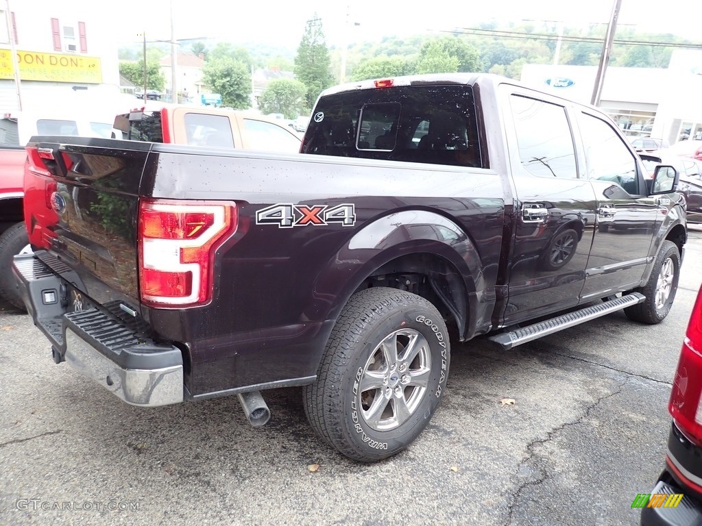 2019 F150 XLT SuperCrew 4x4 - Magma Red / Earth Gray photo #3