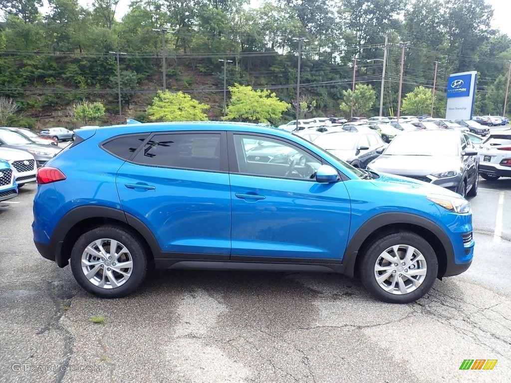 2021 Tucson SE AWD - Aqua Blue / Black photo #1