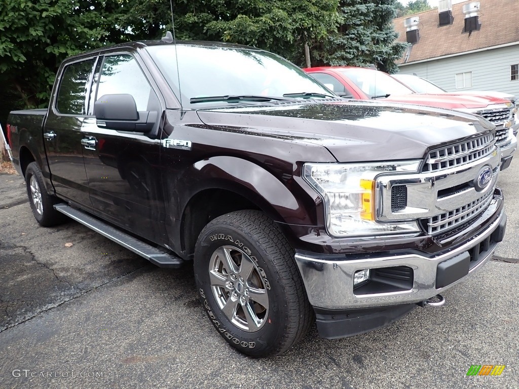 2019 F150 XLT SuperCrew 4x4 - Magma Red / Earth Gray photo #4