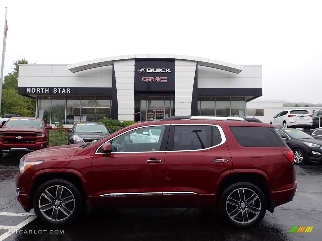 2017 Acadia Denali AWD - Crimson Red Tintcoat / Jet Black photo #1