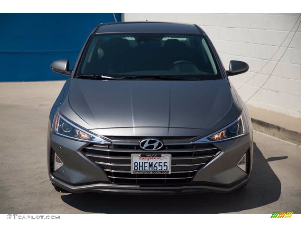 2019 Elantra SEL - Machine Gray / Black photo #7