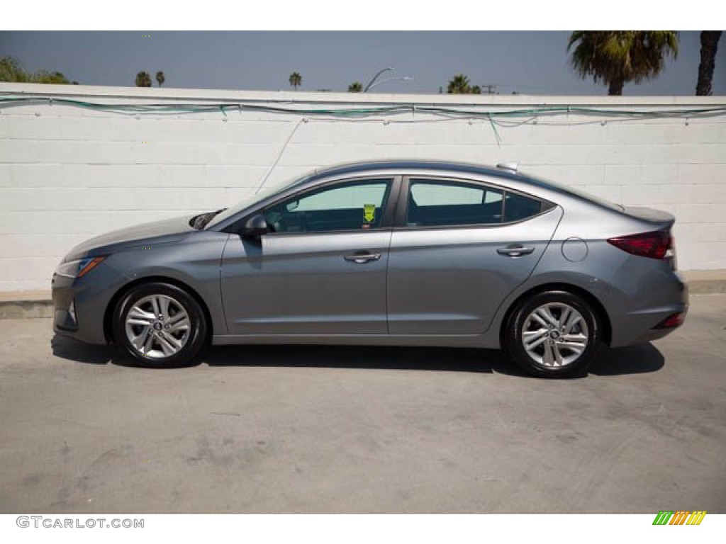 2019 Elantra SEL - Machine Gray / Black photo #8