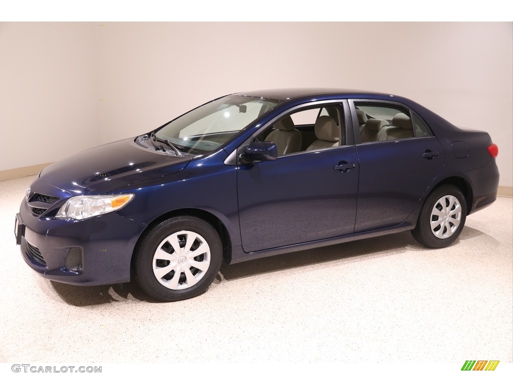 2011 Corolla LE - Nautical Blue Metallic / Bisque photo #3