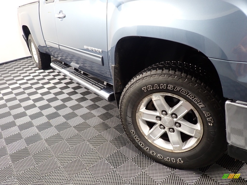2012 Sierra 1500 SLE Extended Cab 4x4 - Stealth Gray Metallic / Dark Titanium/Light Titanium photo #3