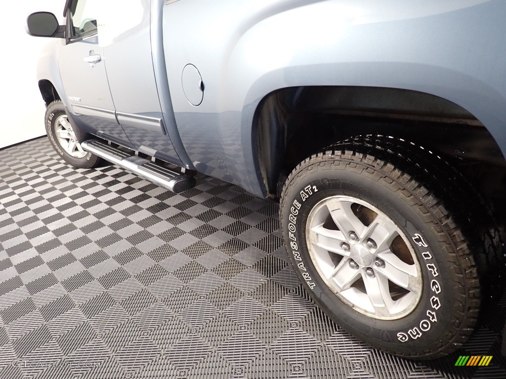 2012 Sierra 1500 SLE Extended Cab 4x4 - Stealth Gray Metallic / Dark Titanium/Light Titanium photo #9