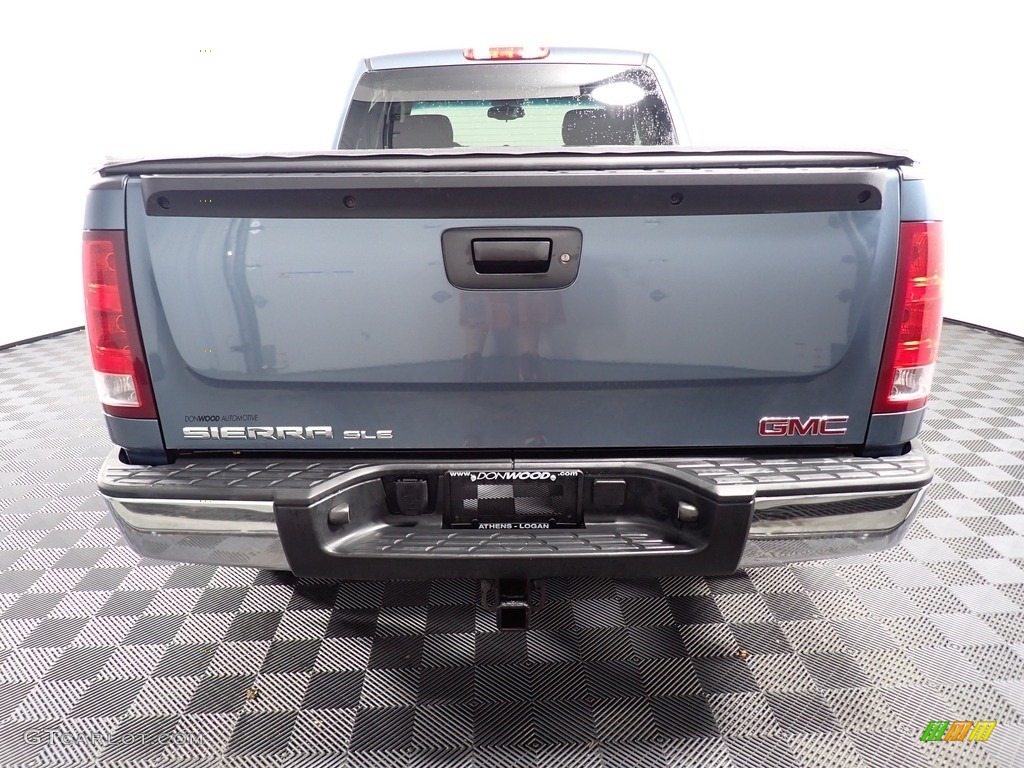 2012 Sierra 1500 SLE Extended Cab 4x4 - Stealth Gray Metallic / Dark Titanium/Light Titanium photo #11