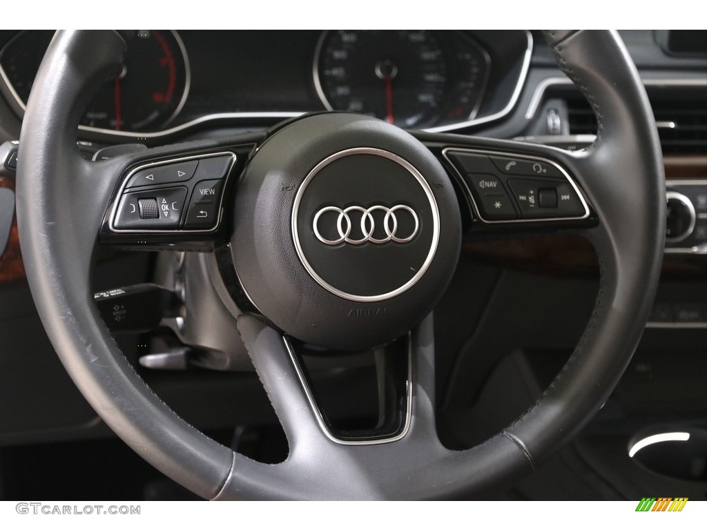 2019 Audi A5 Sportback Premium quattro Nougat Brown Steering Wheel Photo #139443582