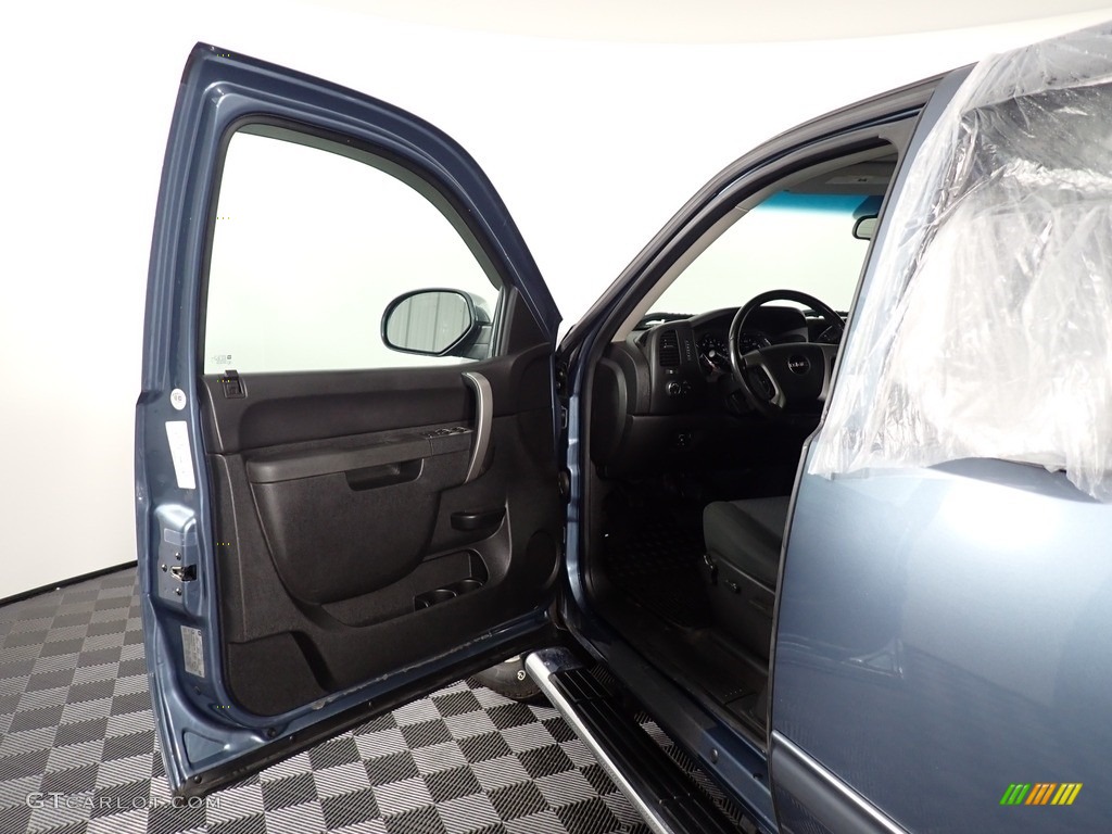 2012 Sierra 1500 SLE Extended Cab 4x4 - Stealth Gray Metallic / Dark Titanium/Light Titanium photo #25