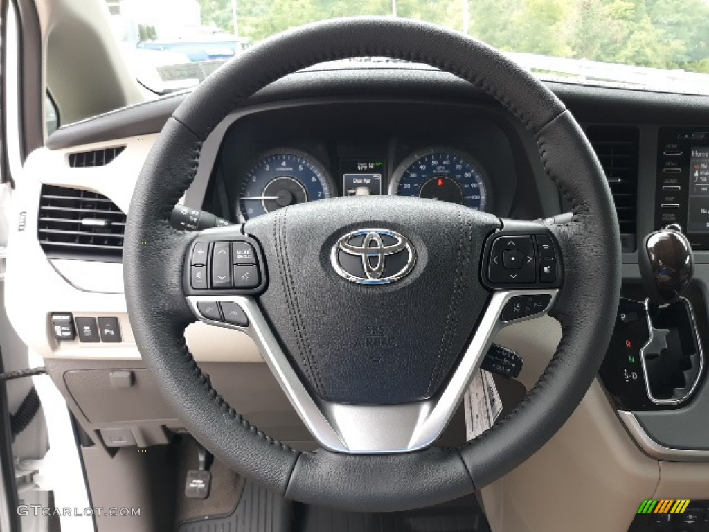 2020 Toyota Sienna XLE AWD Dark Bisque Steering Wheel Photo #139443819