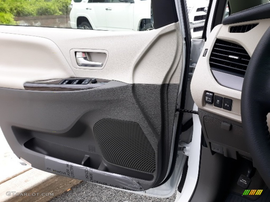 2020 Sienna XLE AWD - Blizzard White Pearl / Dark Bisque photo #7