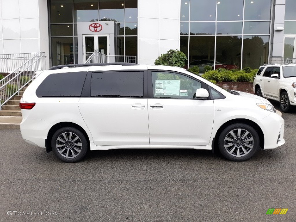 2020 Sienna XLE AWD - Blizzard White Pearl / Dark Bisque photo #33