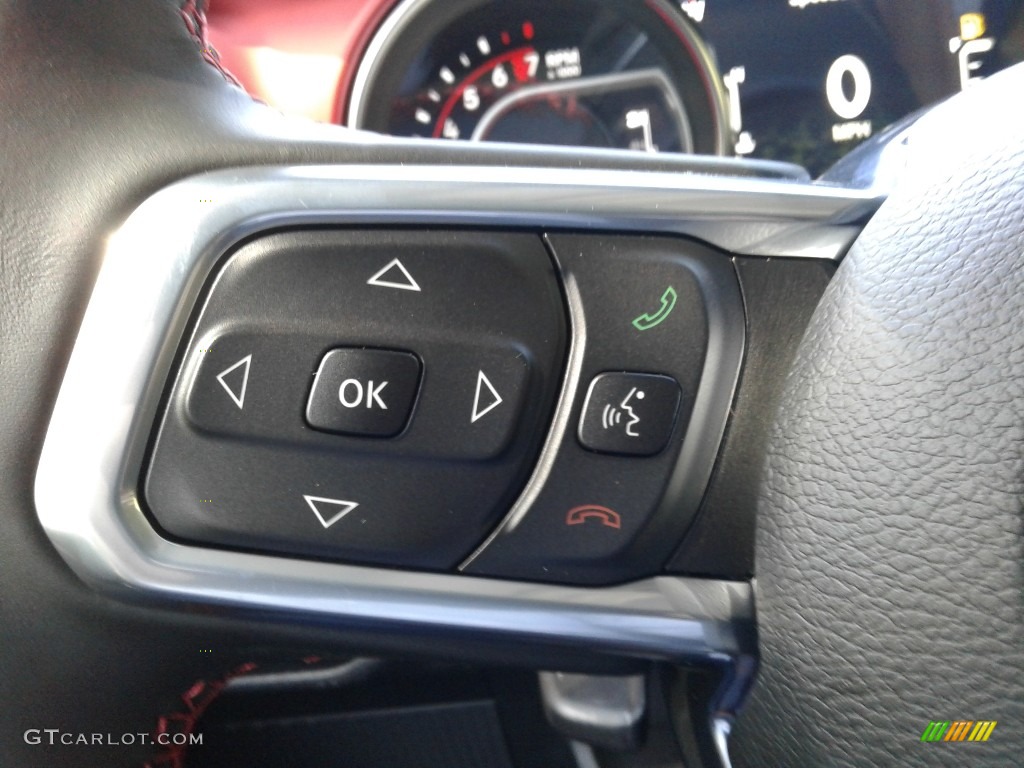 2020 Jeep Gladiator Rubicon 4x4 Black Steering Wheel Photo #139445106