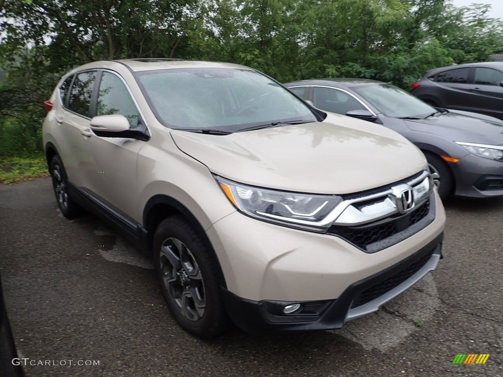 2018 CR-V EX AWD - Sandstorm Metallic / Black photo #5