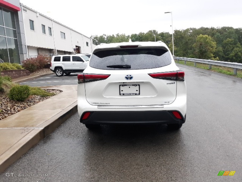 2020 Highlander Hybrid XLE AWD - Blizzard White Pearl / Graphite photo #37