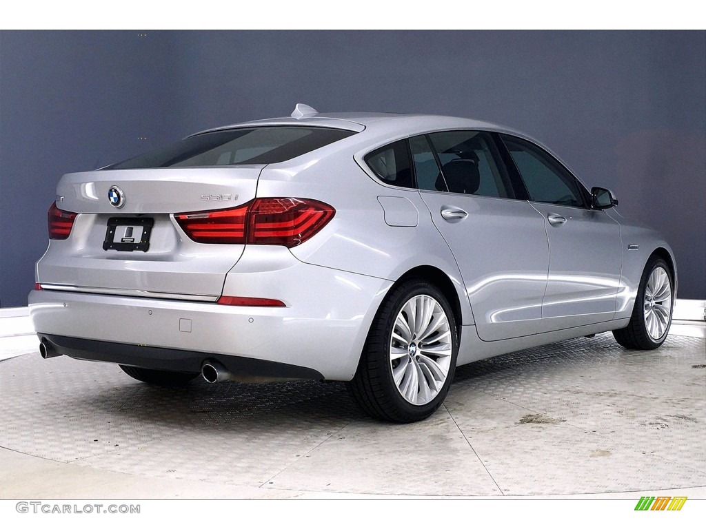 2017 5 Series 535i Gran Turismo - Glacier Silver Metallic / Black photo #13