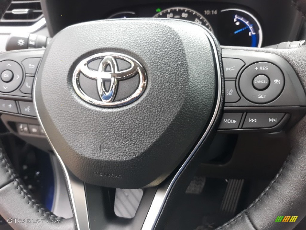 2020 Toyota RAV4 Limited AWD Hybrid Black Steering Wheel Photo #139447920