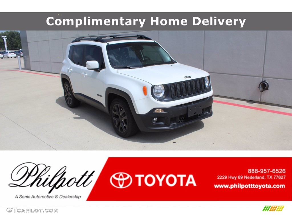 2017 Renegade Latitude - Alpine White / Black photo #1