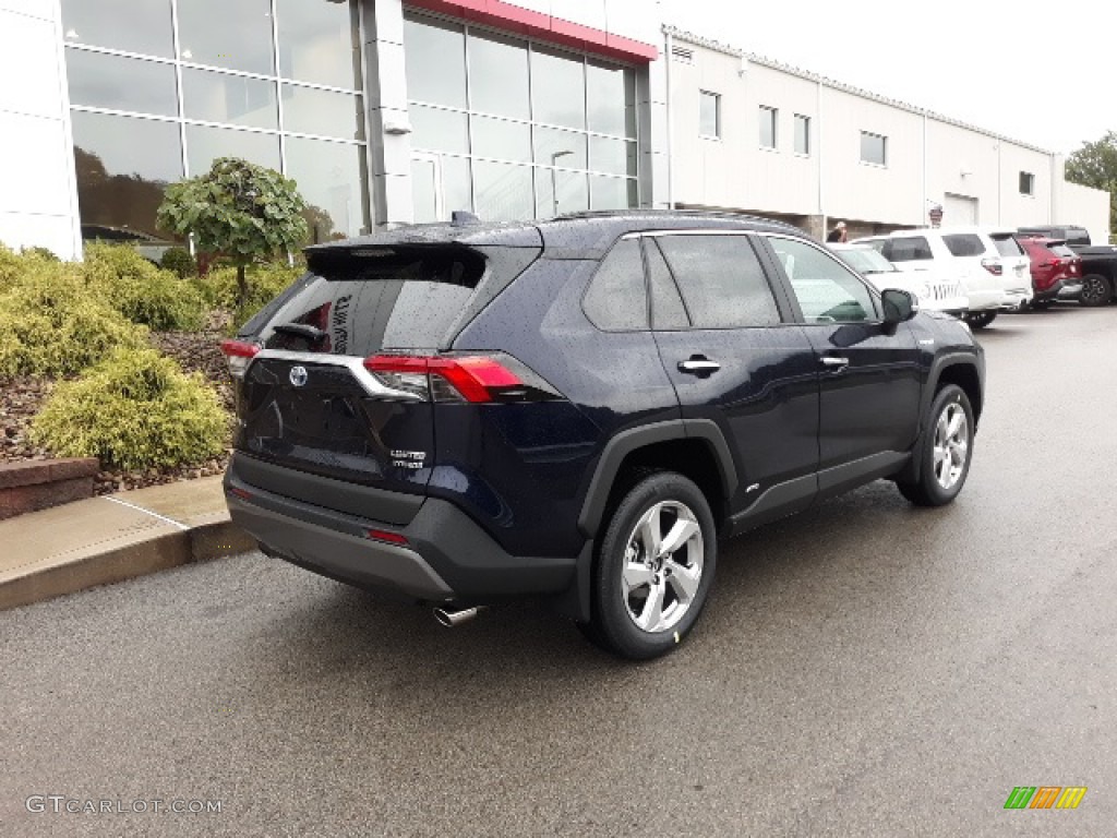 2020 RAV4 Limited AWD Hybrid - Blueprint / Black photo #34