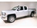 2017 Quicksilver Metallic GMC Sierra 1500 SLE Double Cab 4WD  photo #3