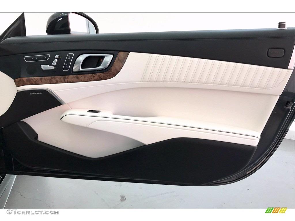 2018 Mercedes-Benz SL 550 Roadster Porcelain/Black Door Panel Photo #139449123