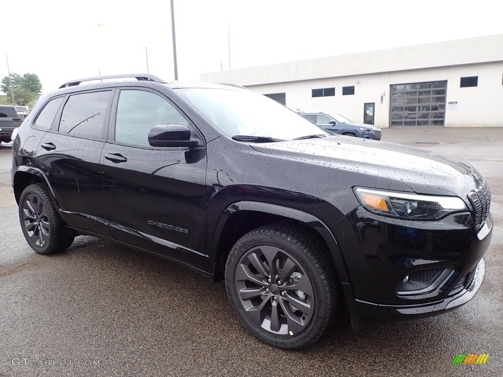 2020 Cherokee High Altitude 4x4 - Diamond Black Crystal Pearl / Black photo #3