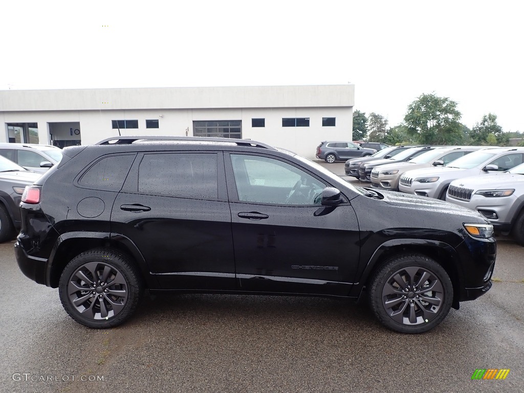 2020 Cherokee High Altitude 4x4 - Diamond Black Crystal Pearl / Black photo #4