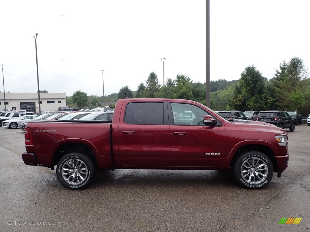 2020 1500 Laramie Crew Cab 4x4 - Delmonico Red Pearl / Black photo #4