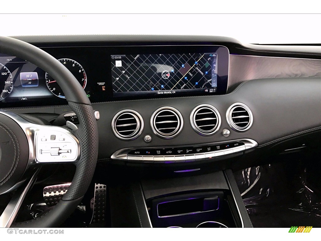 2020 Mercedes-Benz S 560 Cabriolet designo Black Dashboard Photo #139452664