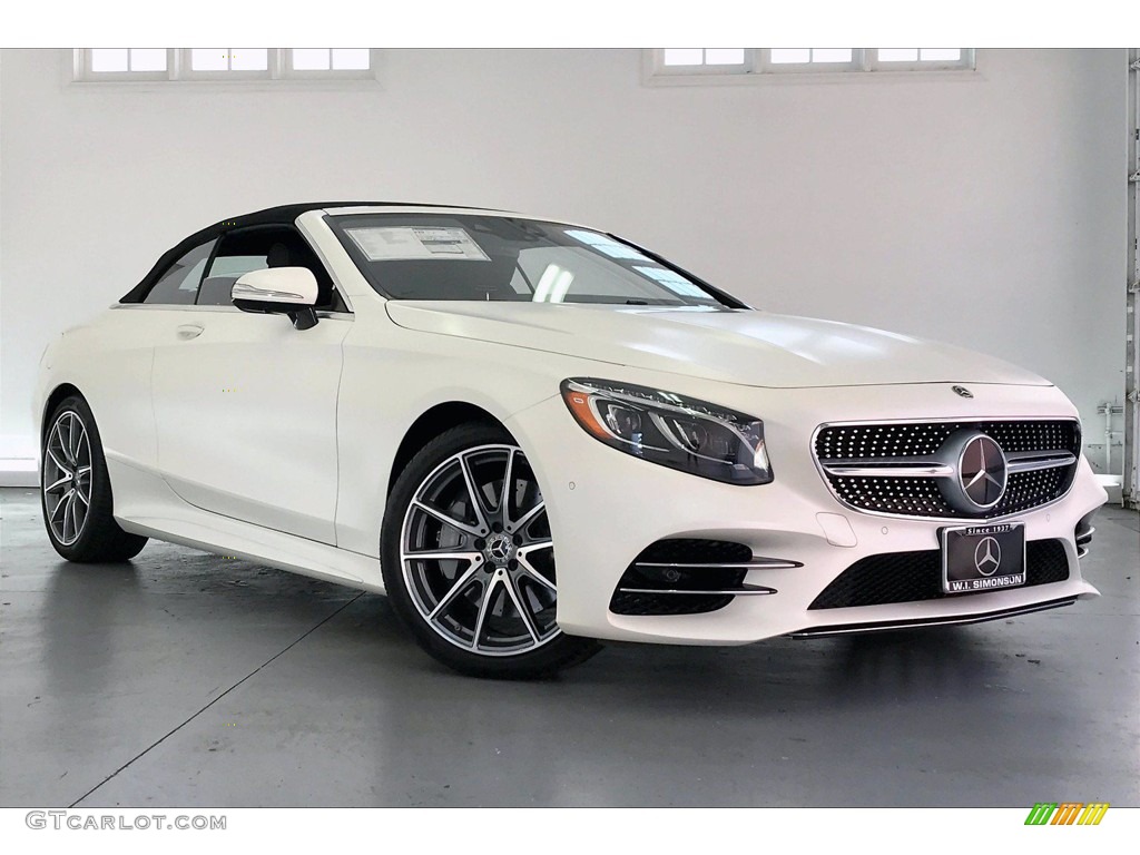 designo Cashmere White Magno (Matte) 2020 Mercedes-Benz S 560 Cabriolet Exterior Photo #139452742
